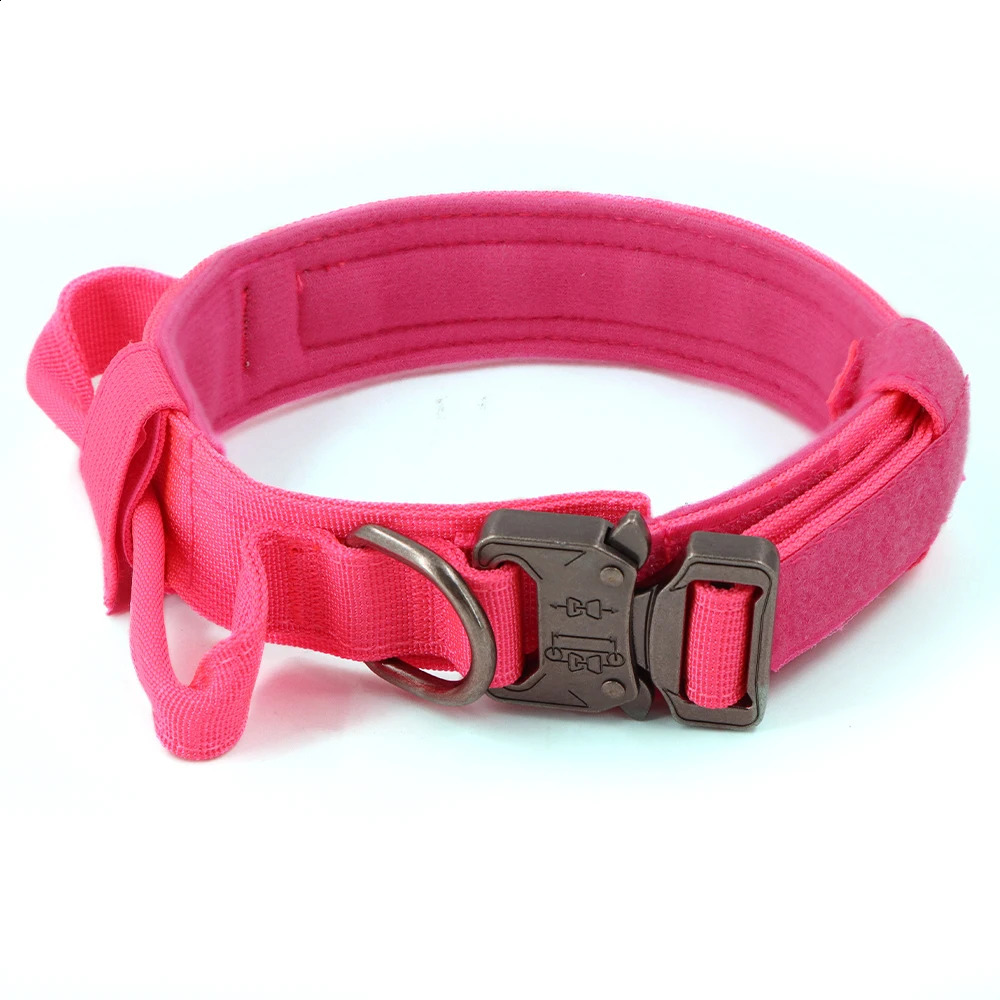 Military Dog Harness For Large Medium Dogs Pink Harness Collar Leash Set Adjustable Pet German Shepherd Tactical Training Vest 241119