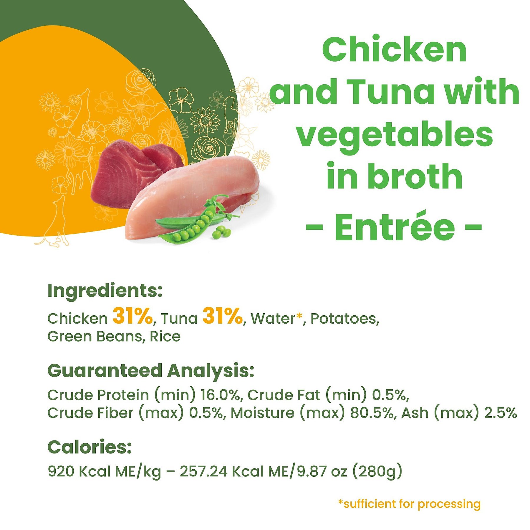 Almo Nature HQS Natural Chicken & Tuna with Vegetables Canned Dog Food
