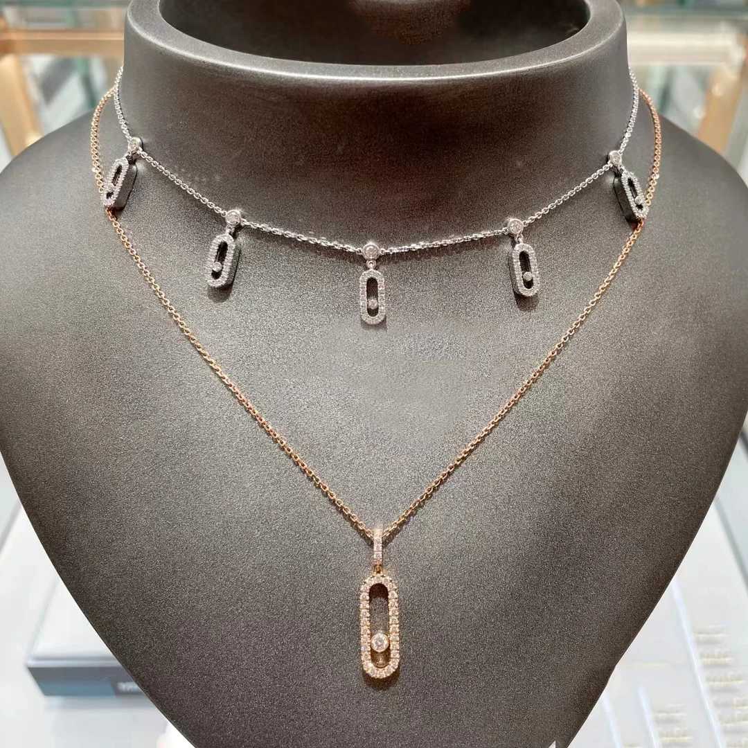 Cmon Kstar Original Geometric Design Womens Fashion 18K Gold Plated Stackable Necklace Pendant Personalized Jewelry Gift W241120