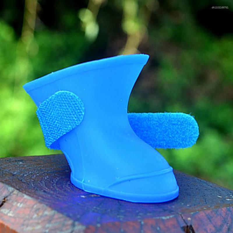 Dog Apparel 4Pcs Pet WaterProof Rainshoe Anti-slip Rubber Boot For Small Medium Large Dogs Cats Outdoor Shoe Ankle Boots Accessories