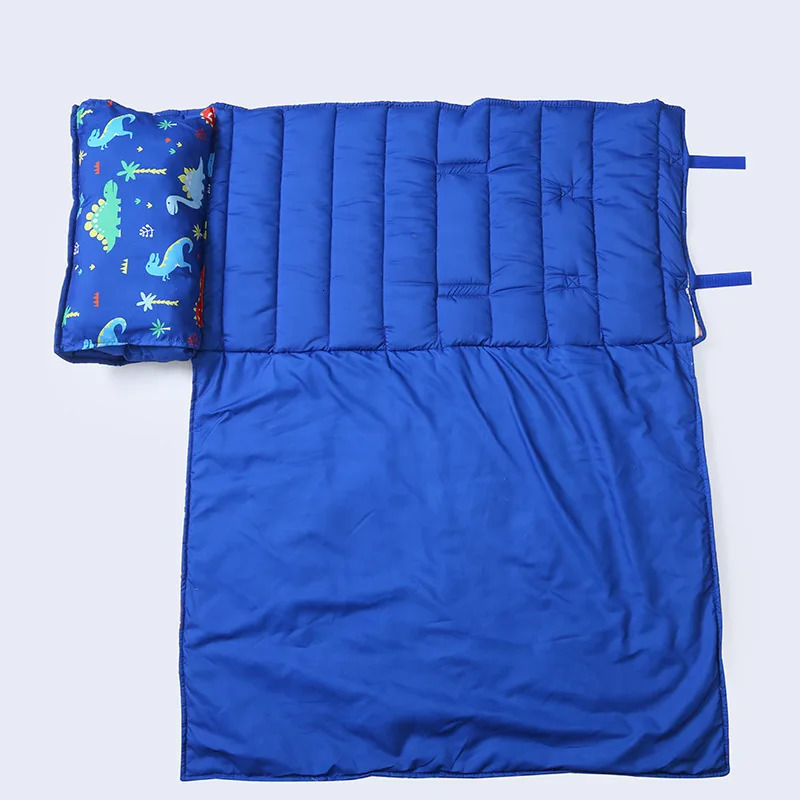Toddler Baby Sleeping Bag with Pillow and Cotton Qulit Soft for Kids Preschool Travel Nap Mat Boys Girls Bedding Sleep Sack 240415