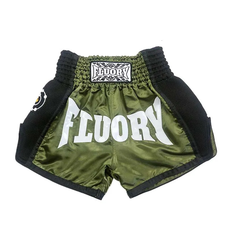 MTSF28 5 colors fluory KIDS muay thai shorts trainning and competing mma kick boxing 240408