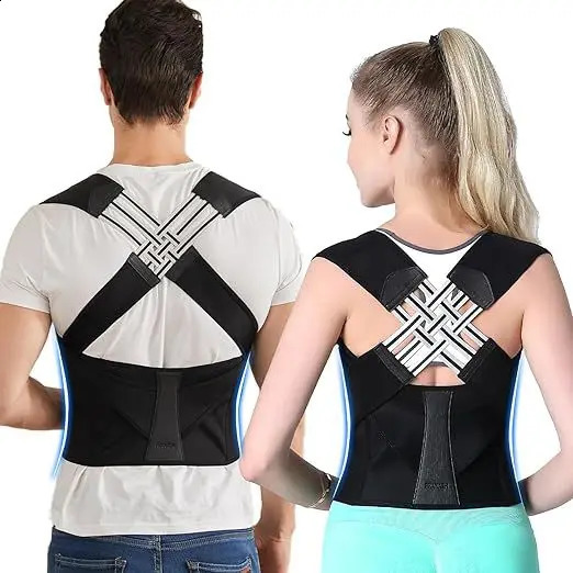 Posture Corrector for Women and MenAdjustable Shoulder Posture BraceBack Straightener PostureUsed for Middle Upper Spine 241119