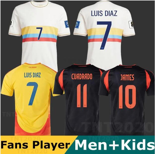 2024 2025 Colombia Centenary soccer jersey 100-years anniversary 24 25 james LUIS DIAZ L.DIAZ J.LERMA Copa America Home away men kids kit Football uniform