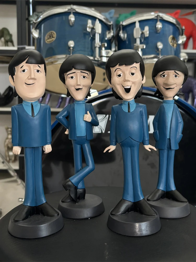 High Quality Classic Nostalgic Figure Resin The Beatle Sculpture Series Music Figurine Home Decor 241120