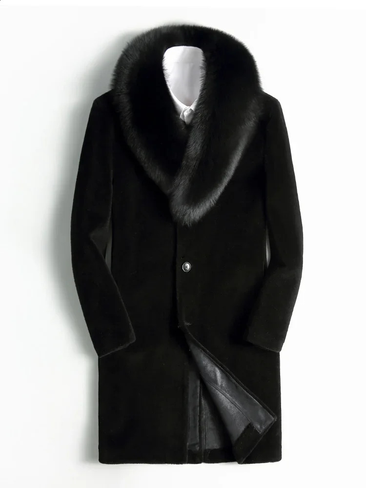 Genuine Leather Fur Coats For Men: Stylish And Warm Winter Jackets In Black