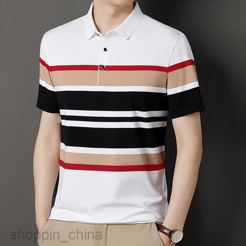 Mens Polos Shirts Fashion T-shirt Business Polo Shirt with Elegant Slim Fit Collar, High end Design, High Grade Counter Quality tops
