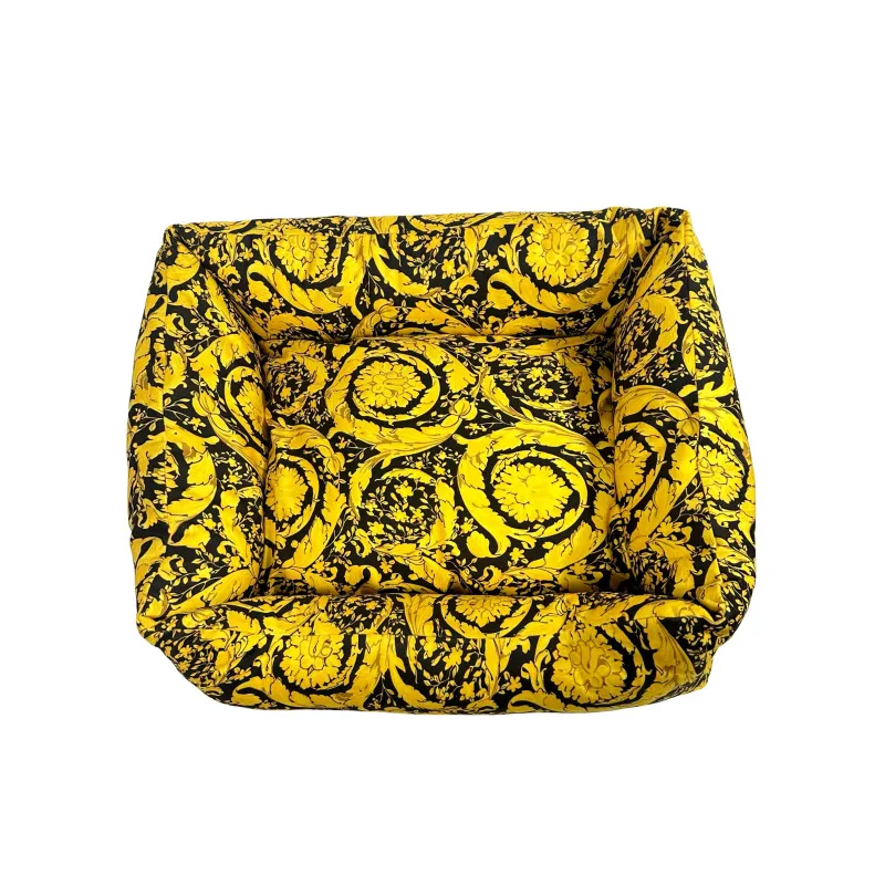 Designer Kennels Dog Nest Fashion Pet Bed Yellow Color Cat Nest Size S M L Detachable Removable Machine Washable For Pets