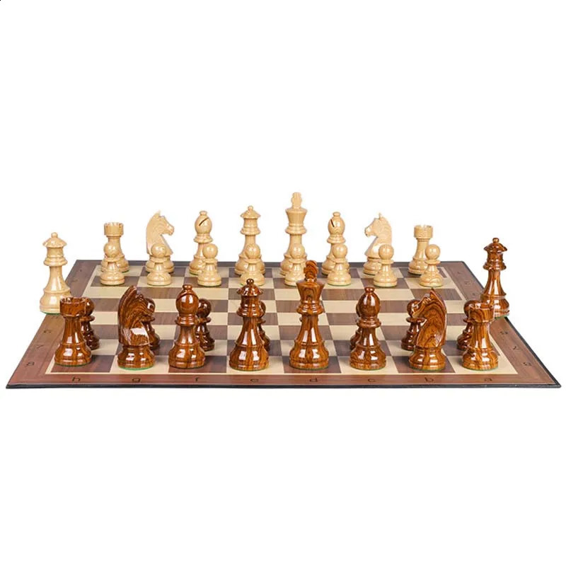 German Knight Staunton Chessman 34th Chess Set Double Landboard Indoor Entertainment rens Puzzle Game Birthday Gift 241119