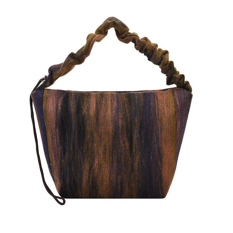 Tote bag nylon new cotton linen canvas polyester women's one shoulder versatile casual bag 241120