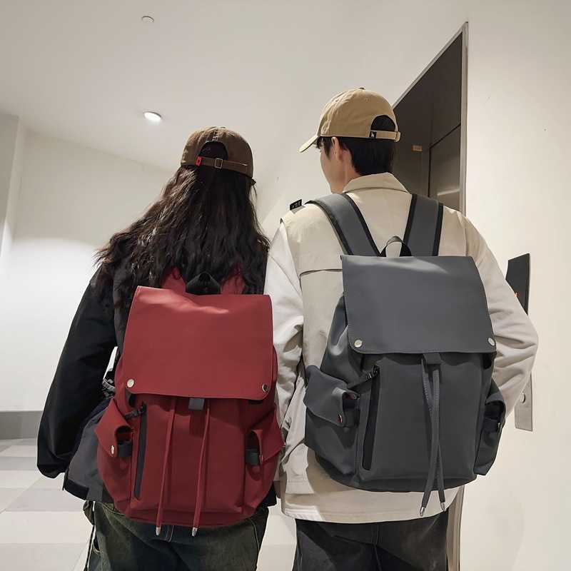 Trendy Boys' Backpack, Casual Flip Cover Computer Backpack, Large Capacity Student Backpack 241120