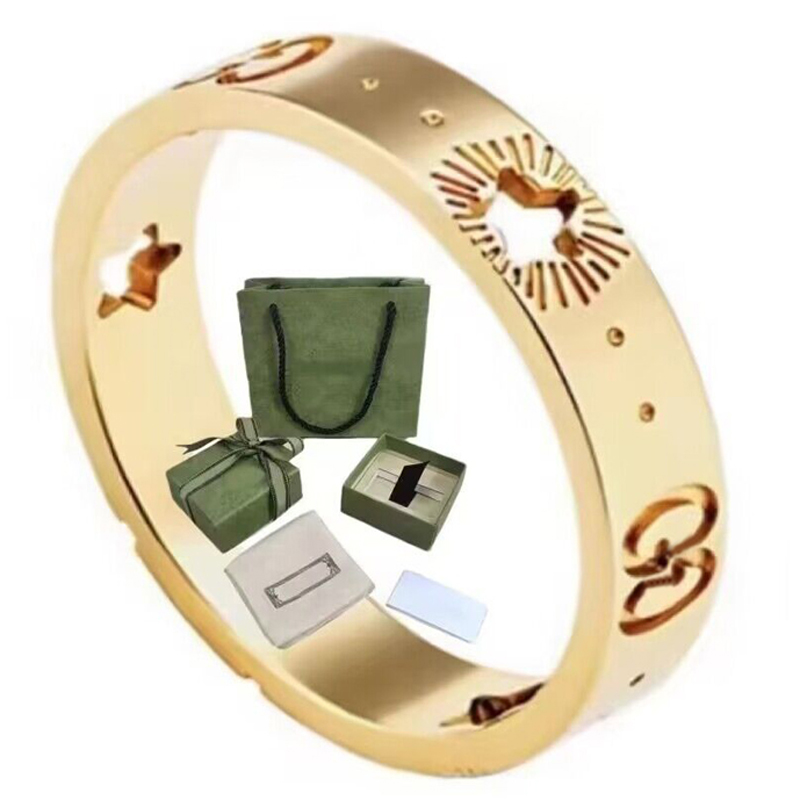 Extravagant Simple heart Love Ring Gold Silver Rose Colors Stainless Steel Couple Rings Fashion Women Designer Jewelry Lady Party Gifts