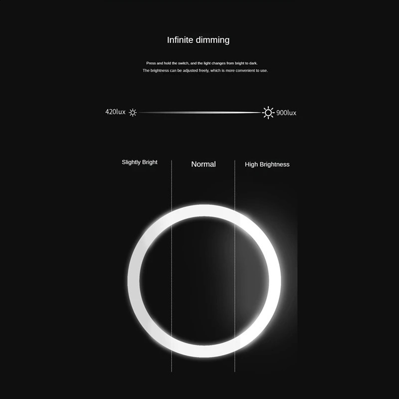10x magnifying glass illuminated makeup mirror compact LED magnifying glass suitable for bathrooms bedrooms els 241120