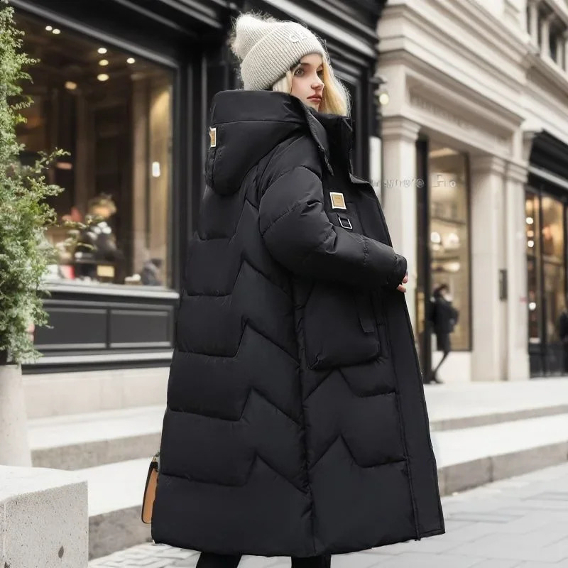 Long Parka Down Jacket Female Winter Thick Womens Jacket Long Down Coats Winter Coat Warm Puffer Jacket Women Down Coat 241105