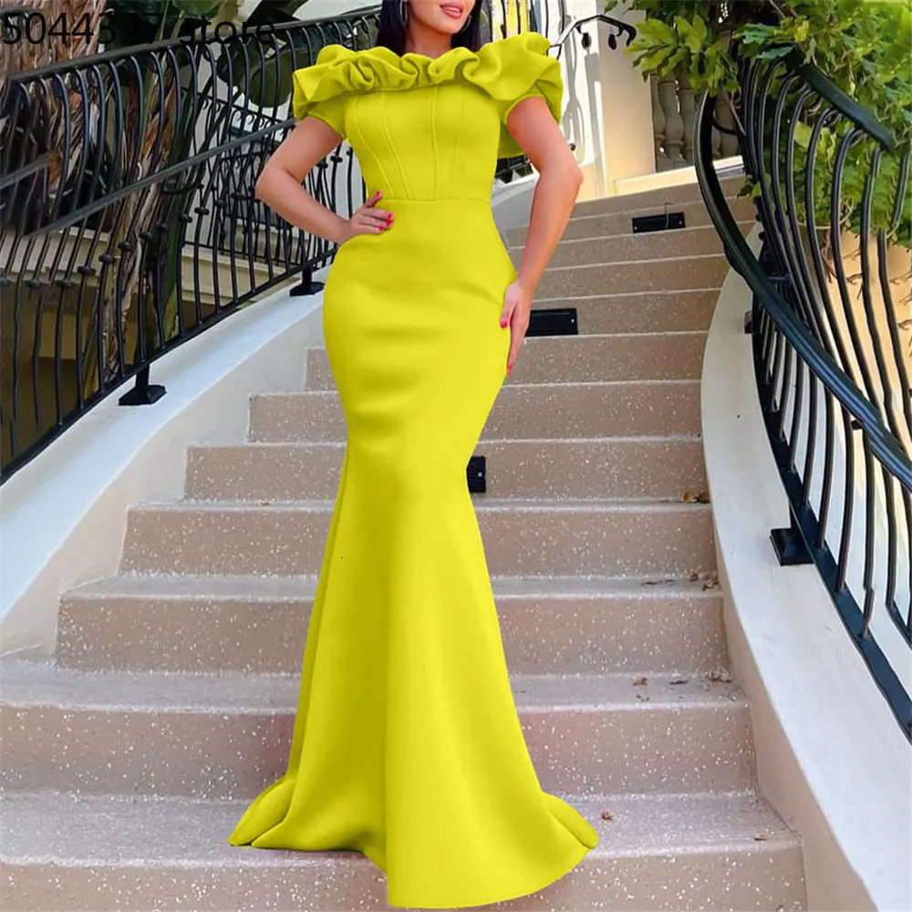 Wedding Party Evening Dresses For Women Summer African Turkey Clothing Off Shoulder Bodycon Sexy Long Dress Ankara Wears 240408