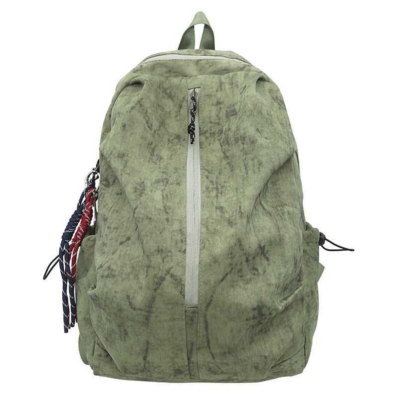 Backpack men's simple large capacity backpack women's leisure junior middle school students high school students schoolbag men 241120