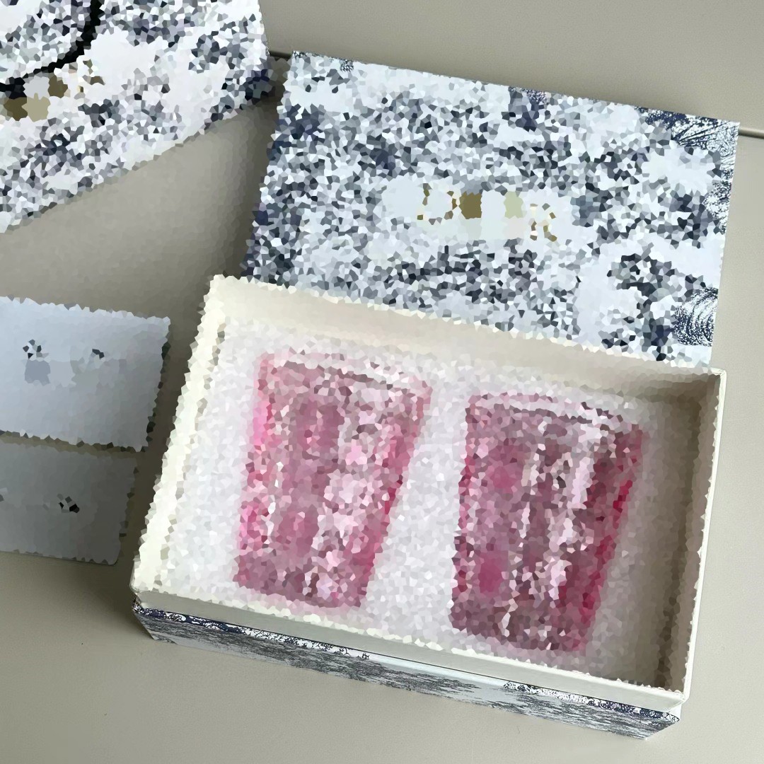 Designer Tumblers 350ML Crystal Glass Cup Set 2 Pieces Water Glasses Gift Box Packing Perfect for Christmas gift