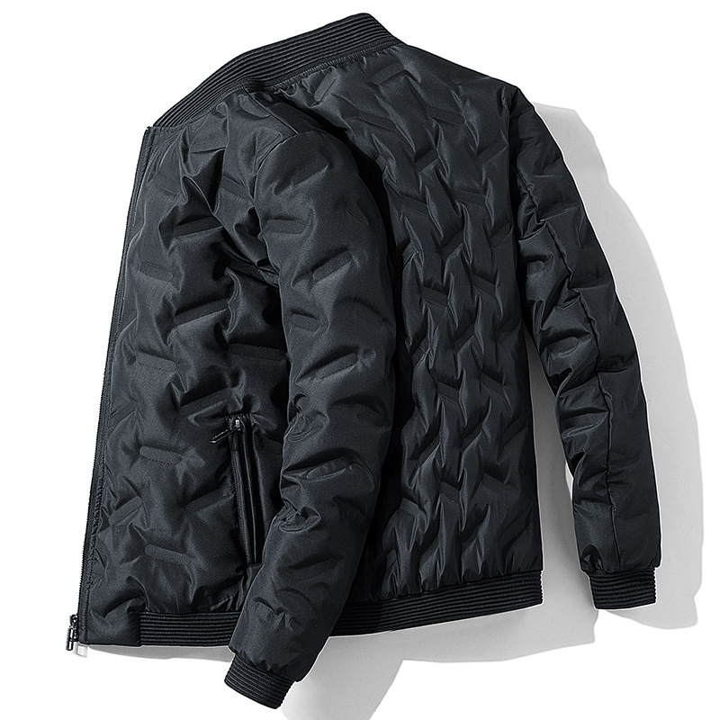 Men's down jacket winter warm stand-up collar jacket men's baseball suit new self-transferring down casual handsome men's clothing m007