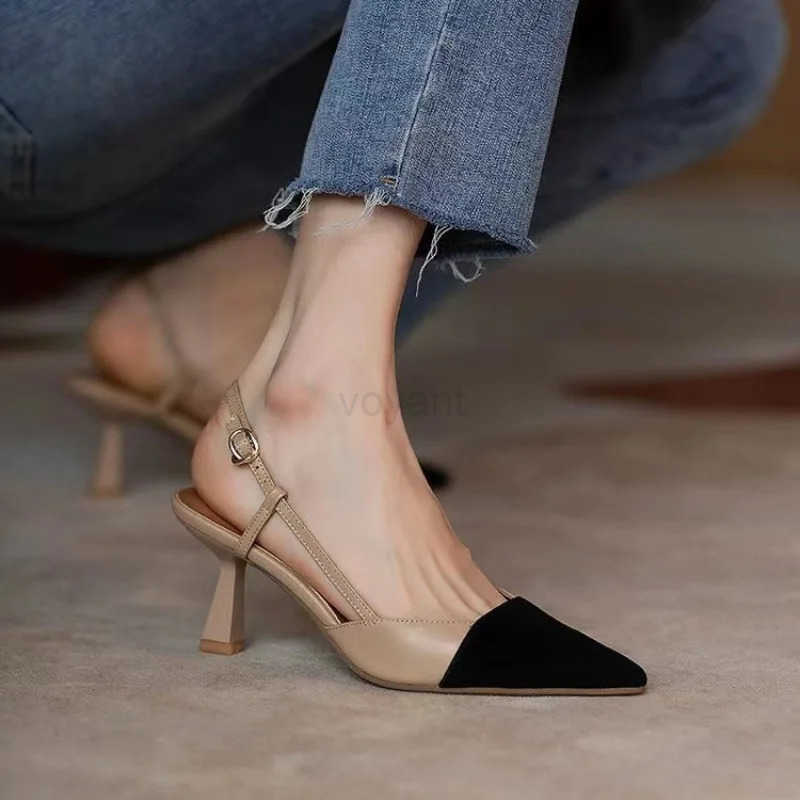 High H Summer 2024 New Arrival Fashion Buckle Pointed Heel Sandals Wen Cfort Simplici Stilettos Sandalias De Mujer Z250326