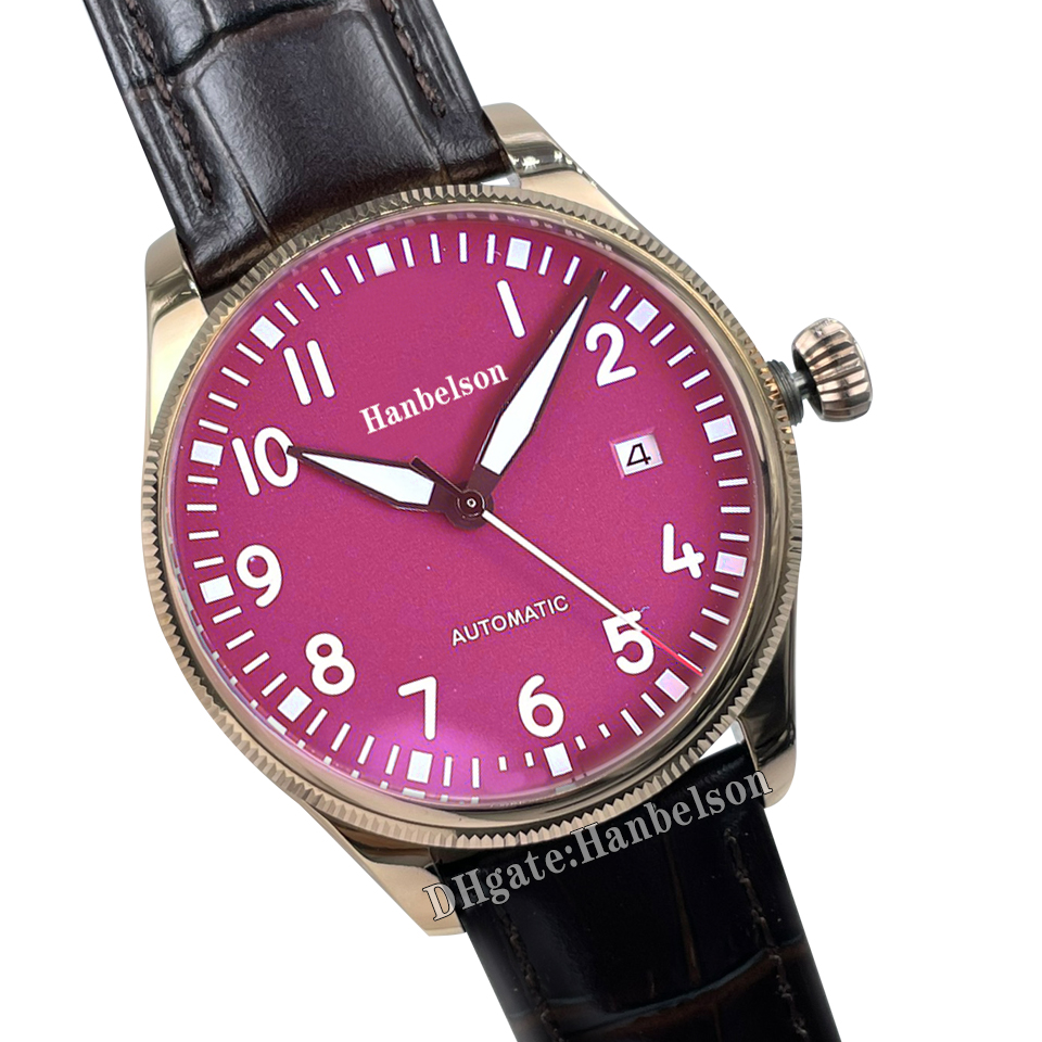 Watch mens Blue 2813 automatic mechanical 40mm stainless steel Nylon 8215 Japan wristwatches