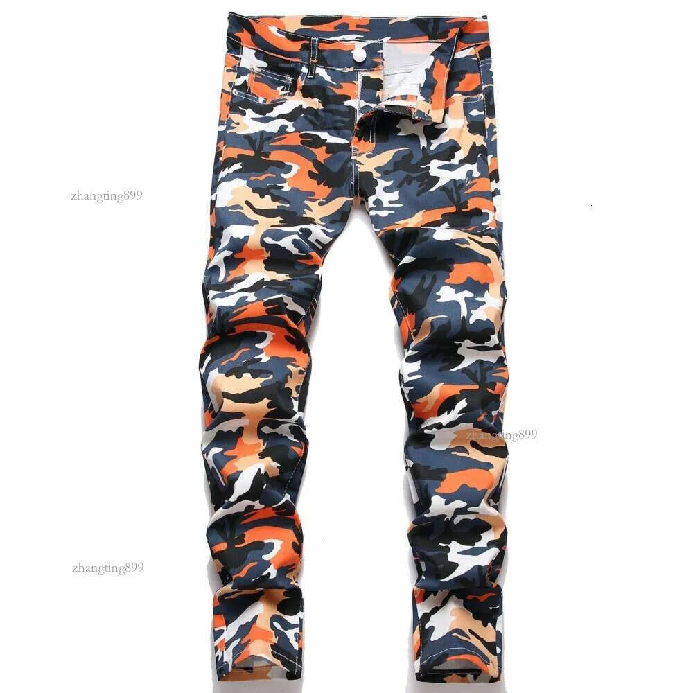 Denim Jeans For Men Camouflage Designer Five Style Straight Fashion High Quality Dropship Trousers Daily Party Trend Army Green Pants