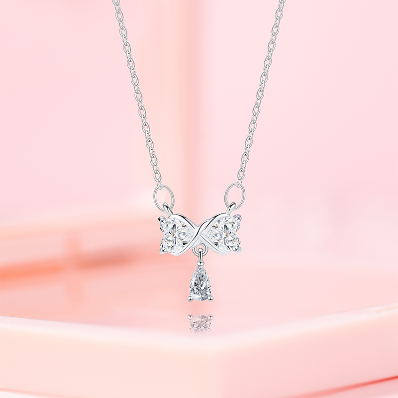 Stylish Stainless Steel Locket Chain with Floral Tassel Bow - Perfect for Daily Use