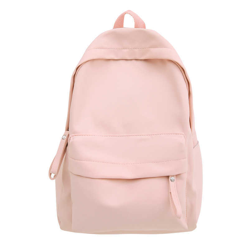 Junior High School High Beauty Backpack for Women Sweet and Fresh Solid Color Backpack Cute Campus Student Backpack 241120