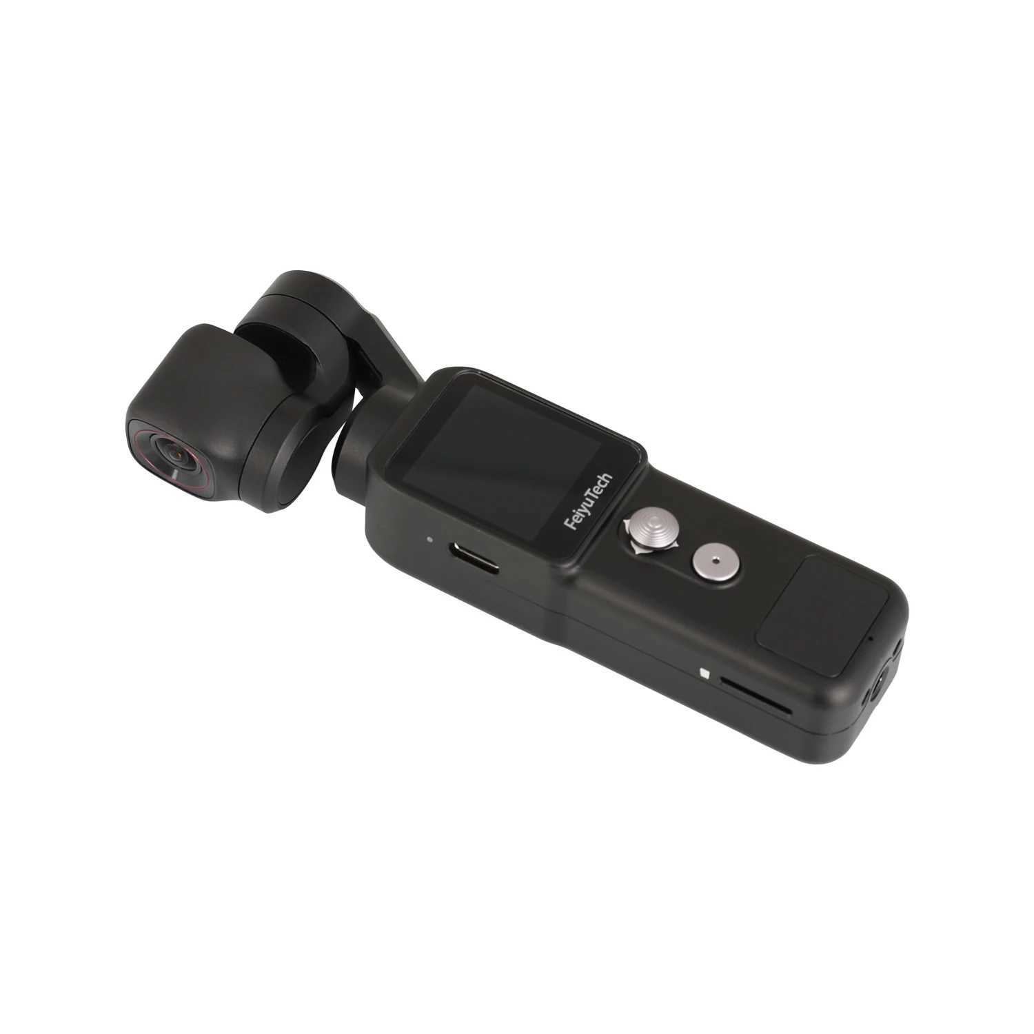 Digital Cameras Stabilizers FeiyuTech Feiyu Pocket 2 Handheld 3axis Universal Joint Stable 4K Video Action Camera with Microphone 130 View 12MP Photo 