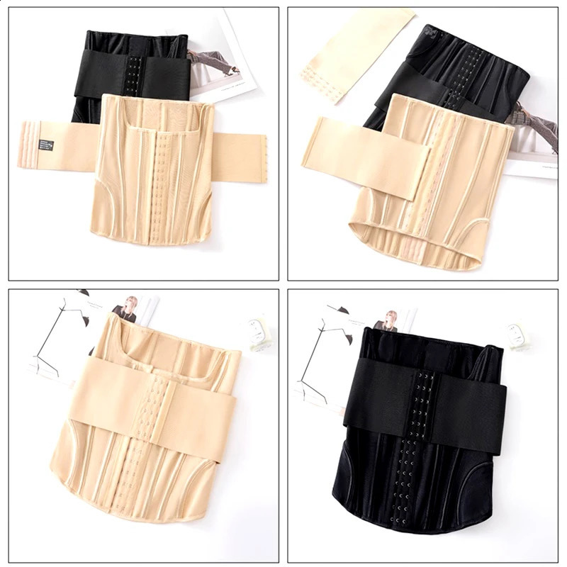 Slimming Sheath waist trainer model belt shape tight corset XXXS body shape fat compression Fajas Colombian girl tight corset 241120