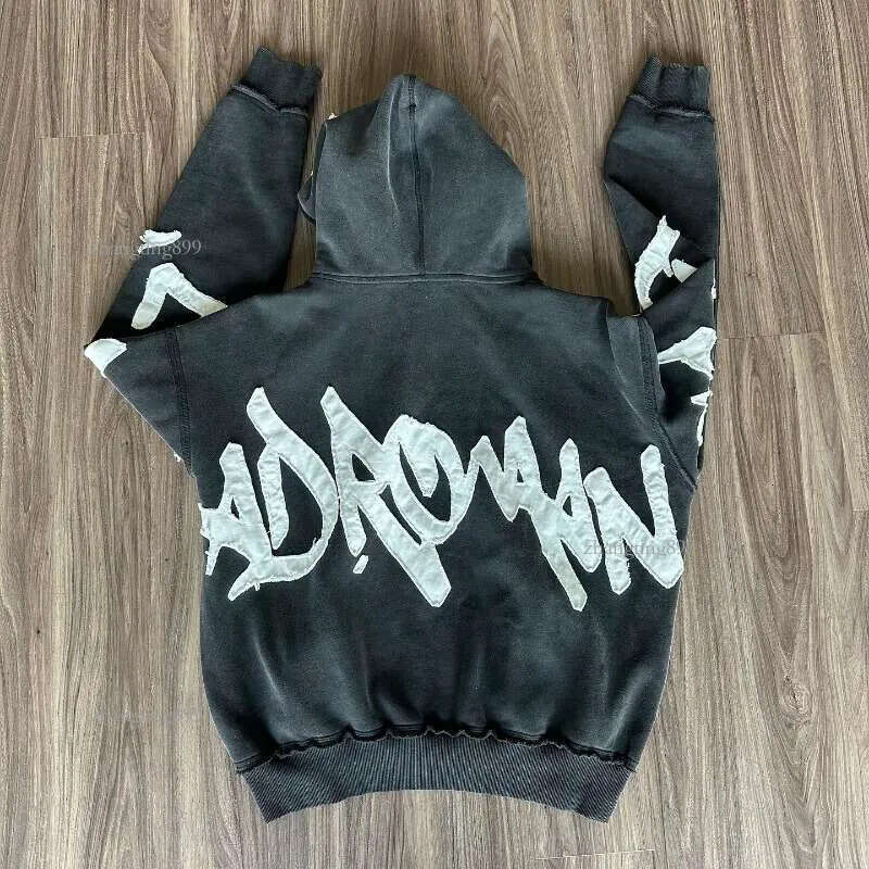 Y2K Haruku Style New Fashion Letters Posted Cloth Hoodies Women Streetwear Super Dalian Hat Casual Joker Sport Sweater