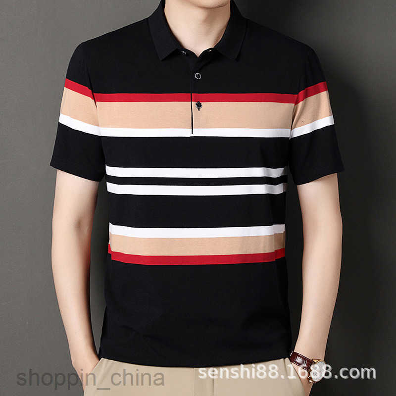 Mens Polos Shirts Fashion T-shirt Business Polo Shirt with Elegant Slim Fit Collar, High end Design, High Grade Counter Quality tops