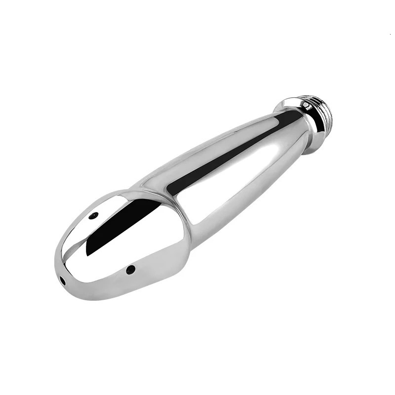 Metal Steel Douche Enema Syringe Anal Shower Head Beads Anal Cleaning Kit Butt Plug Attachment Nozzle Tip Gay Sex Toy Man Woman 240419