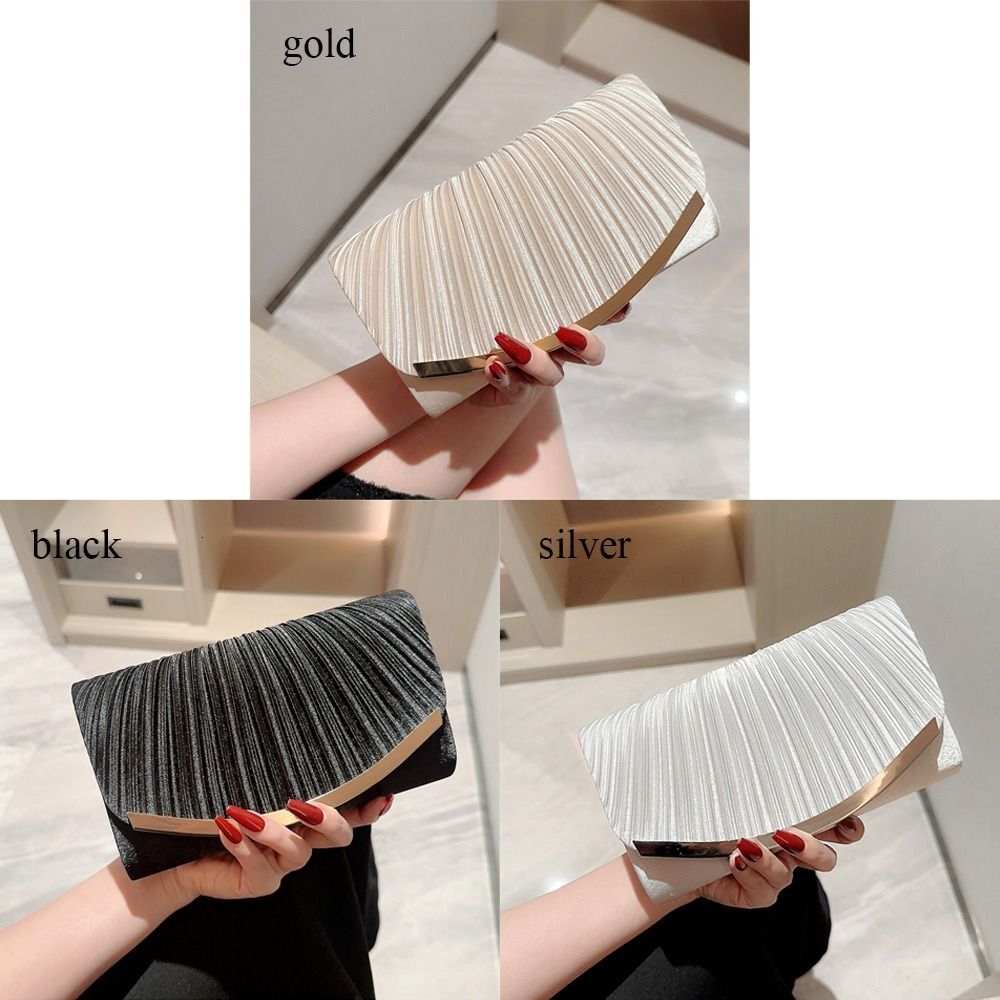 Fashion Ladies Sequins Clutches Evening Bags Glitter Banquet Handbags Women Chain Shoulder Bag Wedding Party Purse