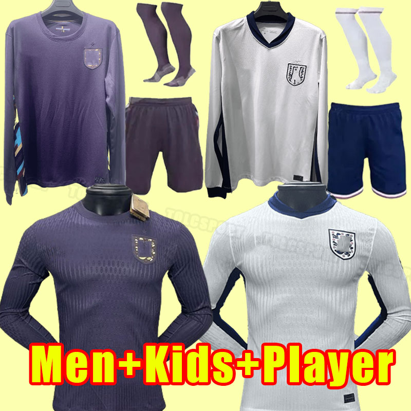 England Long sleeve 2024 2025 STERLING soccer jerseys KANE RASHFORD SANCHO GREALISH MOUNT FODEN HENDERSON SAKA 24 25 national men fans player version kids child