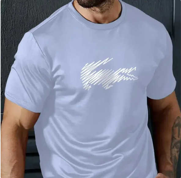 Casual Mens T-Shirt Summer Crocodile Pattern Short Slved T-Shirt 3d Printing Ts Outdoor Oversized Men Clothing T-Shirt NewC241031