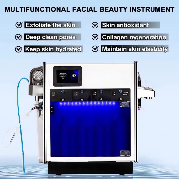 Multi-effect Portable Beauty Dermabrasion Oxygen Aqua Peel Machine for Deep Pore Cleansing & Acne Treatment Skin Exfoliating Beauty Skin Beauty Machin