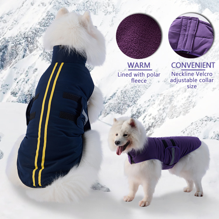 Dog Apparel Dog Winter Coat ,Winter Dog Jacket with cotton Dog Cold Weather Coat,Oxford Canvas Waterproof Windproof Dog Clothes