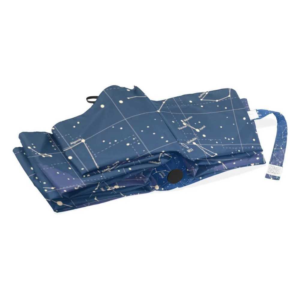 Hot Sale Creative 12 Constellation Stars Map Starry Sky Umbrella Rain Women Automatic Three Folding Umbrella Parasol ParapluieXJ241120 - view 6