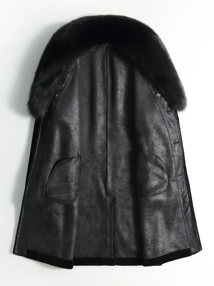 Genuine Leather Fur Coats For Men: Stylish And Warm Winter Jackets In Black