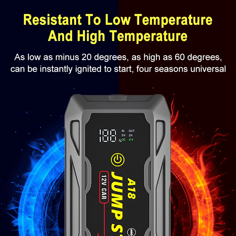 New Arrival Car Jump Starter Power Bank 2000A Starting Device Diesel Petrol Car Battery Charger For Car Battery Booster Buster
