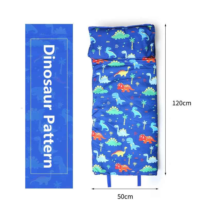 Toddler Baby Sleeping Bag with Pillow and Cotton Qulit Soft for Kids Preschool Travel Nap Mat Boys Girls Bedding Sleep Sack 240415