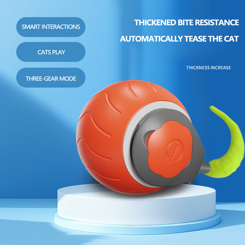 Gravity Rolling Pet Toy Ball for Cats - Automatic Self-Entertaining Cat Plaything