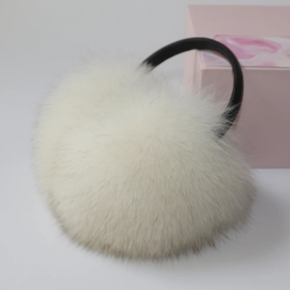 Winter Womens Genuine Fox Fur Earrings Natural Warm Fox Fur Earrings Cute Extra Large Fluffy Genuine Fox Fur Earrings 241120