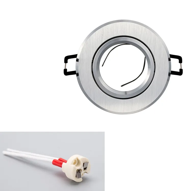 Lighting Accessories Die-cast Aluminum Mounting Frame Bracket MR16 GU10 GU5.3 Ceiling Spotlight Mounting Bracket Recessed Down Light Fixture LL