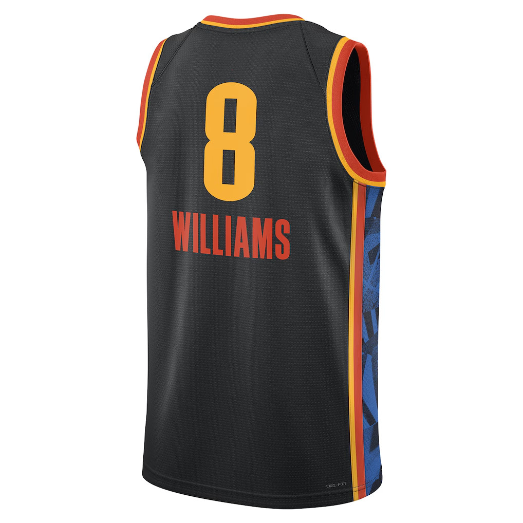 25 26 OKC Thunde Basketball Jerseys SGA Shai Gilgeous Alexander Chet Holmgren Jaylin Williams Isaiah Hartenstein Caruso Luguentz Dort Russell Westbroo
