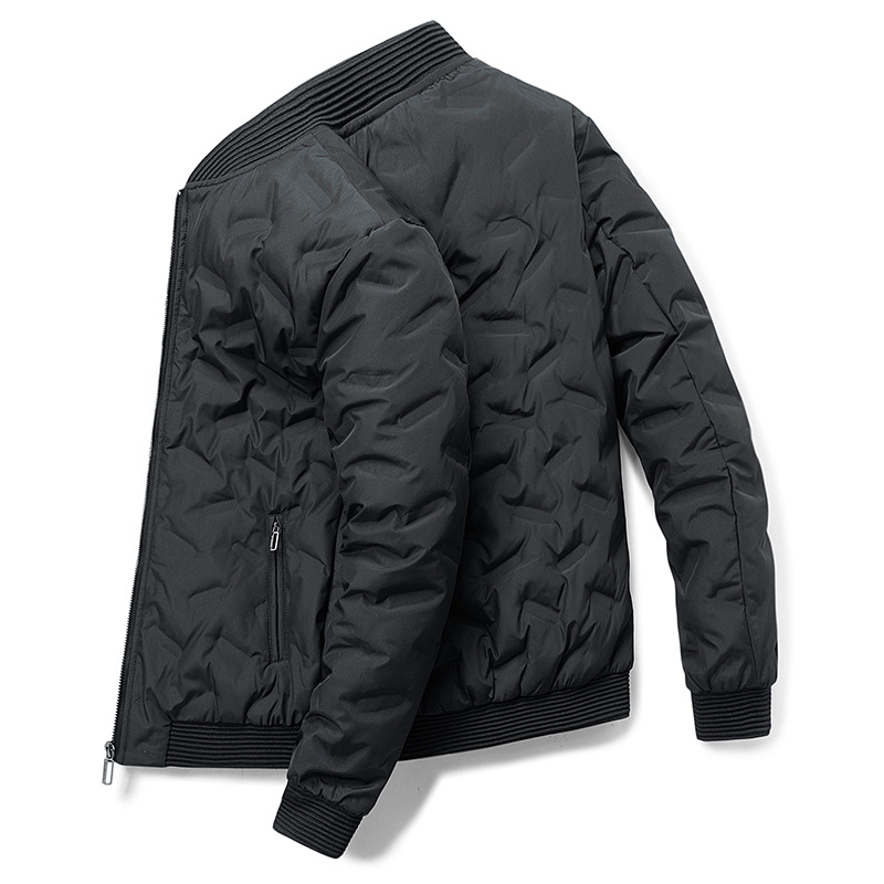 Men's down jacket winter warm stand-up collar jacket men's baseball suit new self-transferring down casual handsome men's clothing m007