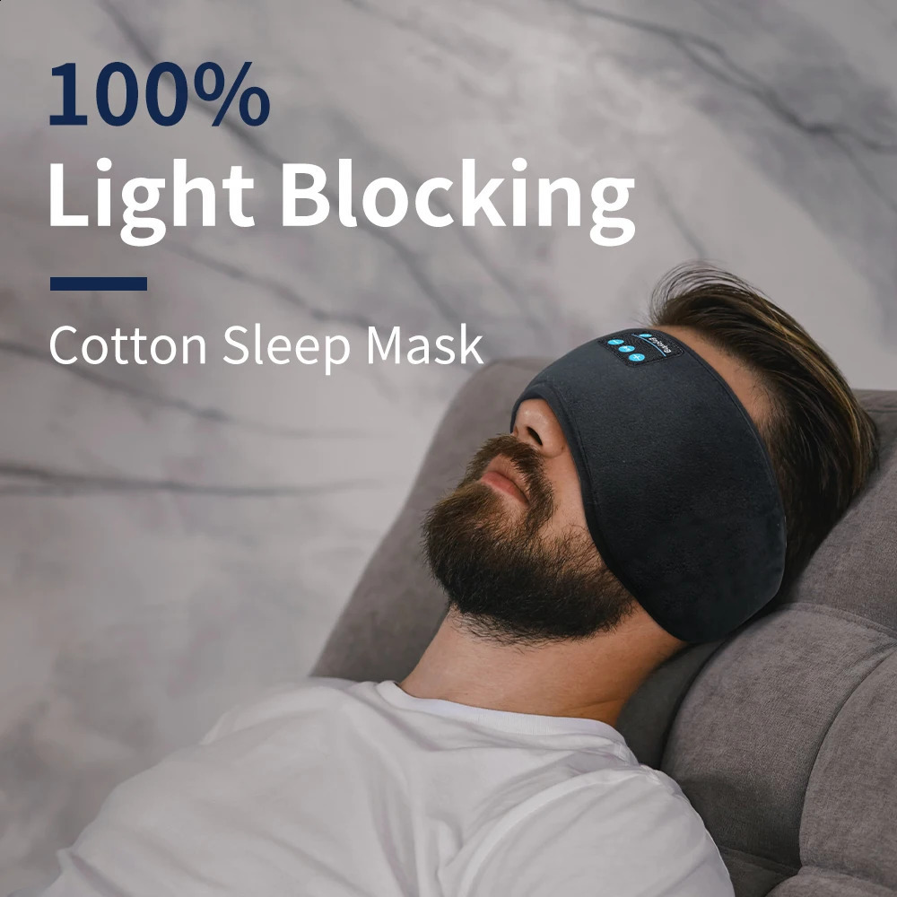 Bluetooth Sleeping Headphones Eye Mask Sleep Headphones Bluetooth Headband Soft Elastic Comfortable Wireless Sleep Mask 241120