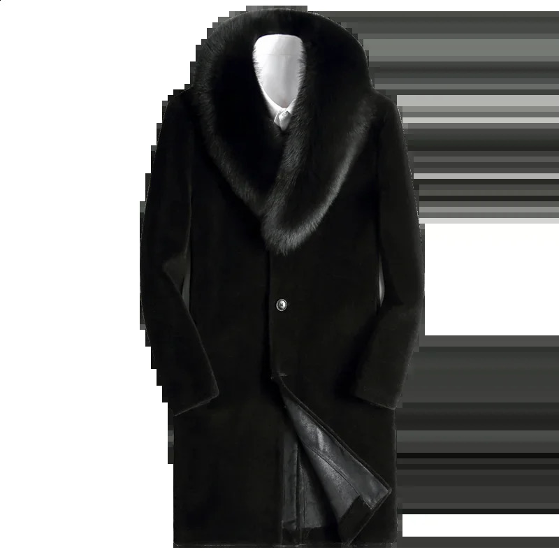 Genuine Leather Fur Coats For Men: Stylish And Warm Winter Jackets In Black