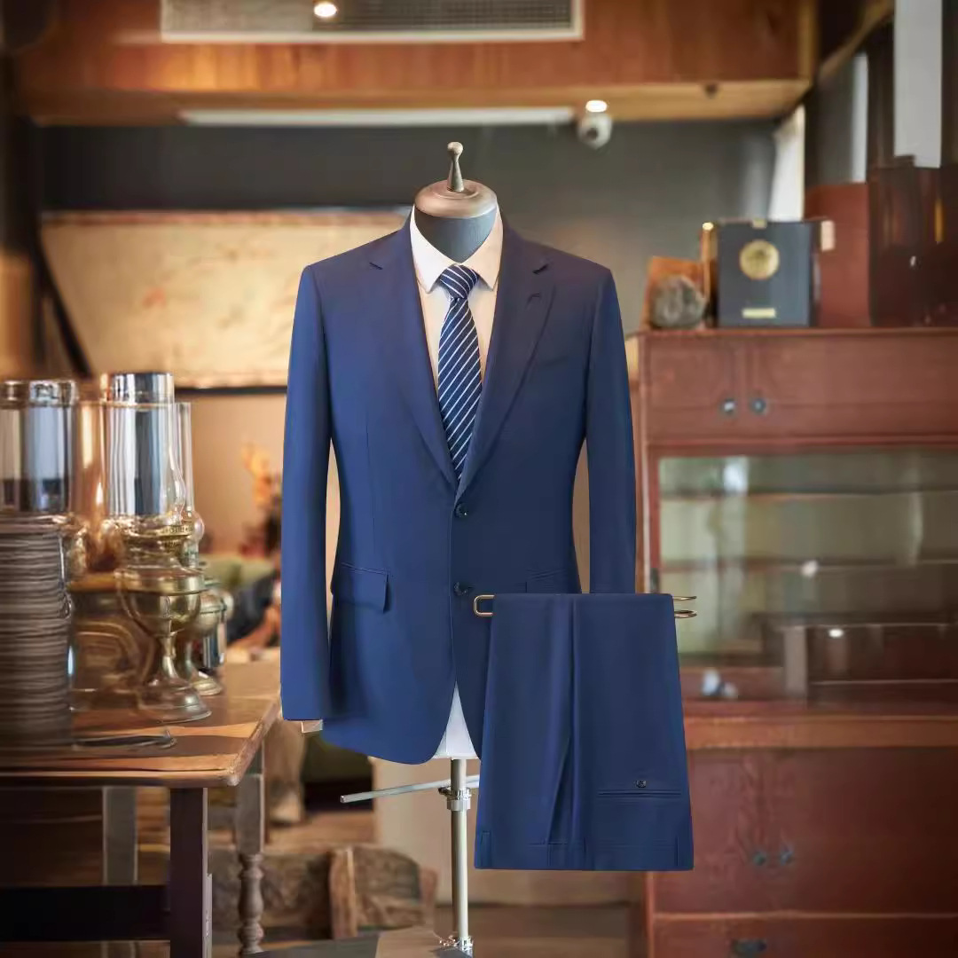 X728Men's slim-fit jacket suit 100% wool high-end two-piece suit high-end Korean style