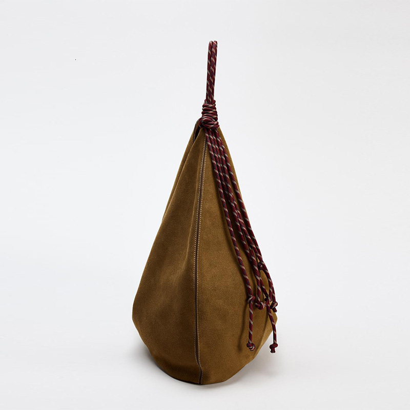 Designer Tassel Women's Shoulder Fashion Brand Brown Suede Handbag Tote Elegant French Style Ladies Underarm Bag PC BagVoyage